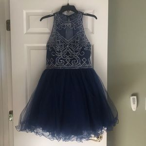 Navy blue cocktail dress